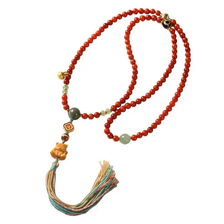 Red Agate Bodhi Beads-ToShay.org