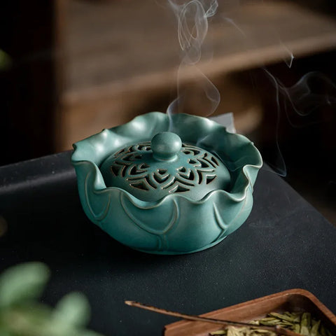 Lotus Leaf Incense Burner-ToShay.org