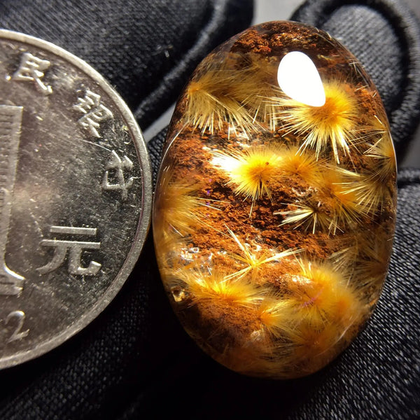 Gold Rutilated Quartz Pendant-ToShay.org