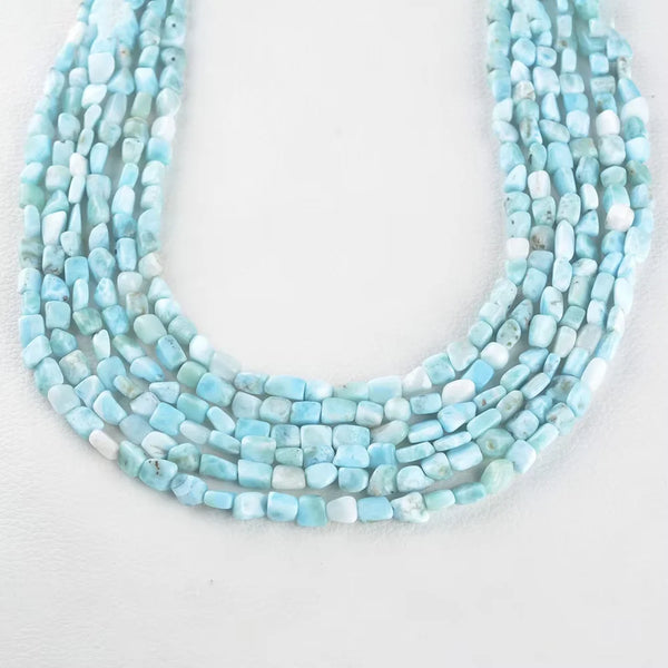 Blue Larimar Nugget Beads-ToShay.org