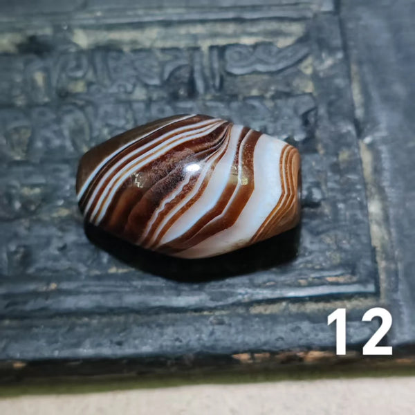 Tibetan Agate Dzi Bead-ToShay.org