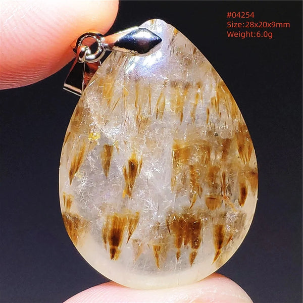 Purple Rutilated Auralite Pendant-ToShay.org