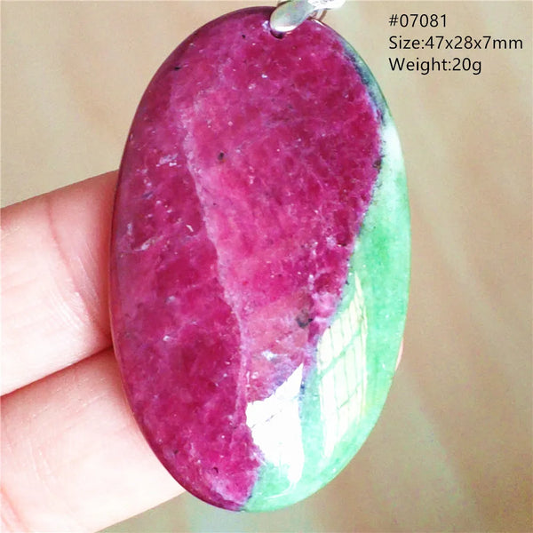 Red Ruby Zoisite Pendant-ToShay.org