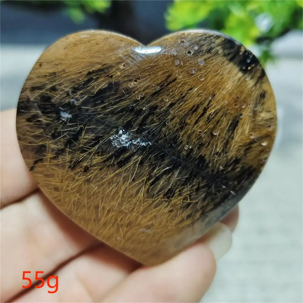 Black Hair Agate Heart-ToShay.org