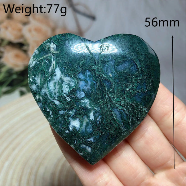 Green Moss Agate Heart-ToShay.org