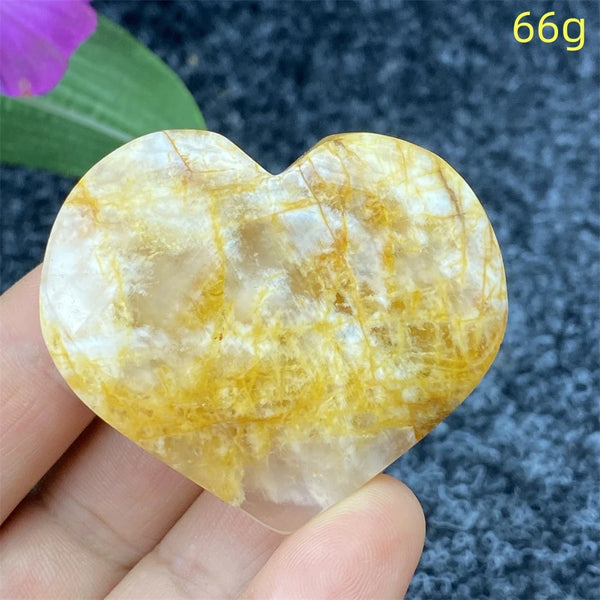 Yellow Ghost Crystal Heart-ToShay.org