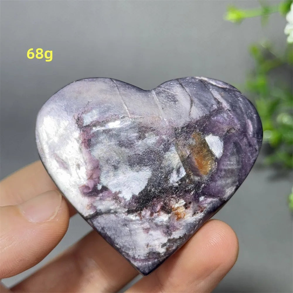 Purple Lithium Mica Heart-ToShay.org