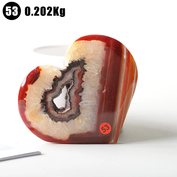 Red Agate Druzy Heart-ToShay.org