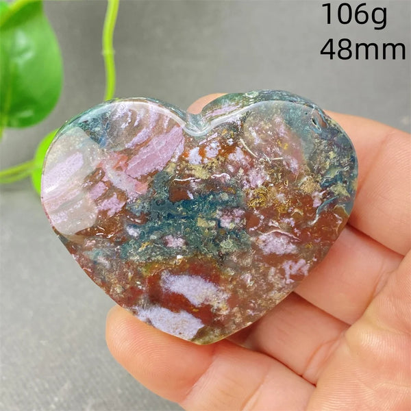 Green Aquatic Agate Heart-ToShay.org