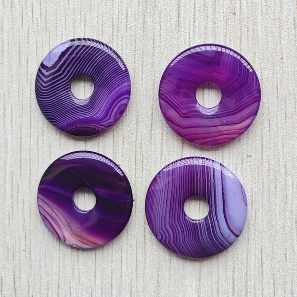 Mixed Stripe Onyx Donut Beads-ToShay.org