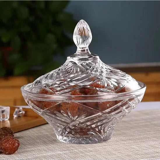Crystal Glass Candy Jar-ToShay.org