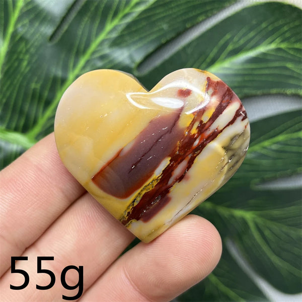 Yellow Mookaite Hearts-ToShay.org