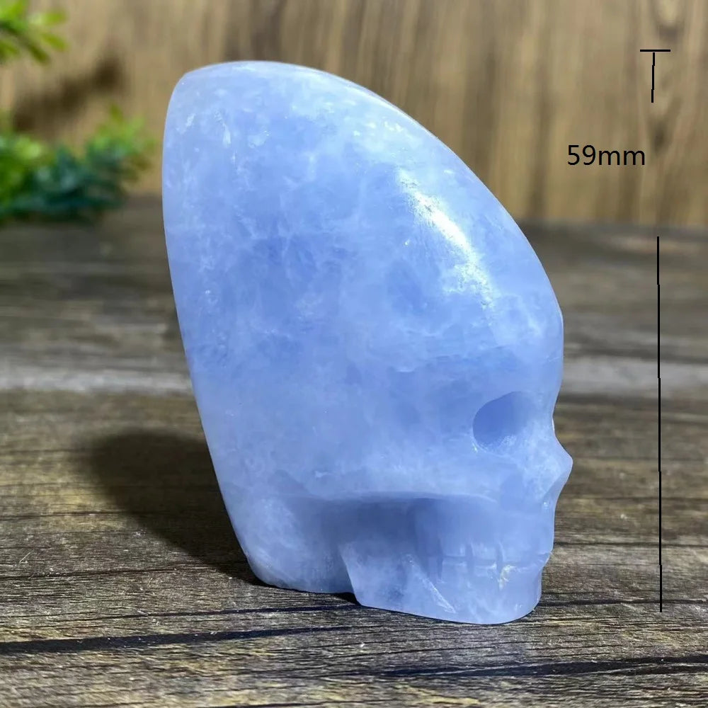Blue Crystal Quartz Skull-ToShay.org