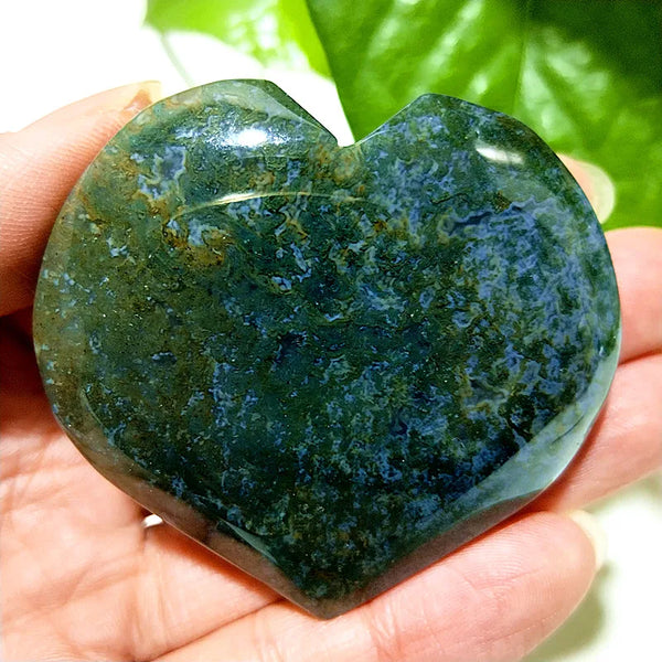 Green Moss Agate Heart-ToShay.org