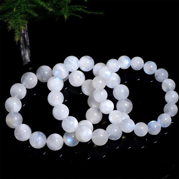 Blue Moonstone Bead Bracelet-ToShay.org