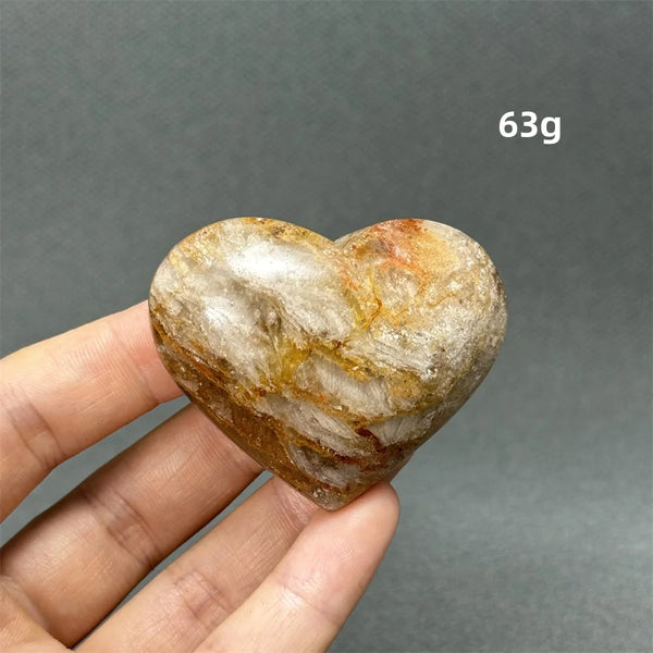 Green Ghost Quartz Heart-ToShay.org