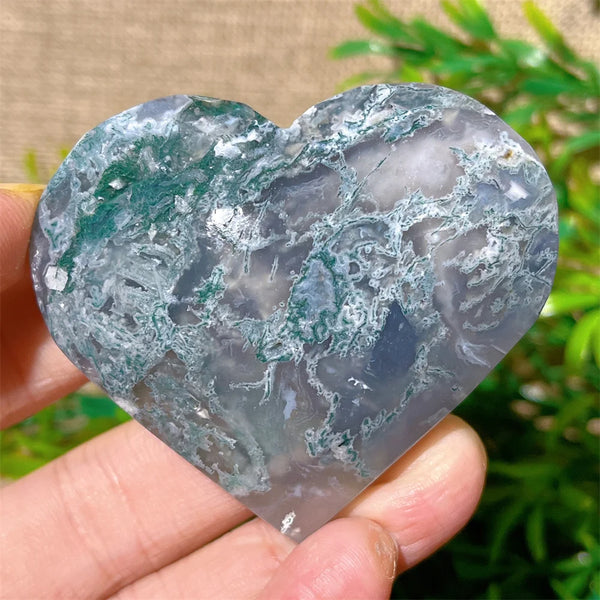 Green Moss Agate Heart-ToShay.org