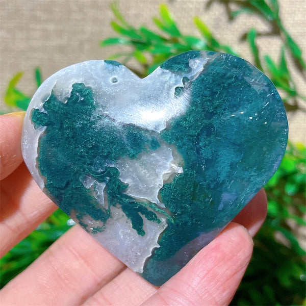 Green Moss Agate Heart-ToShay.org