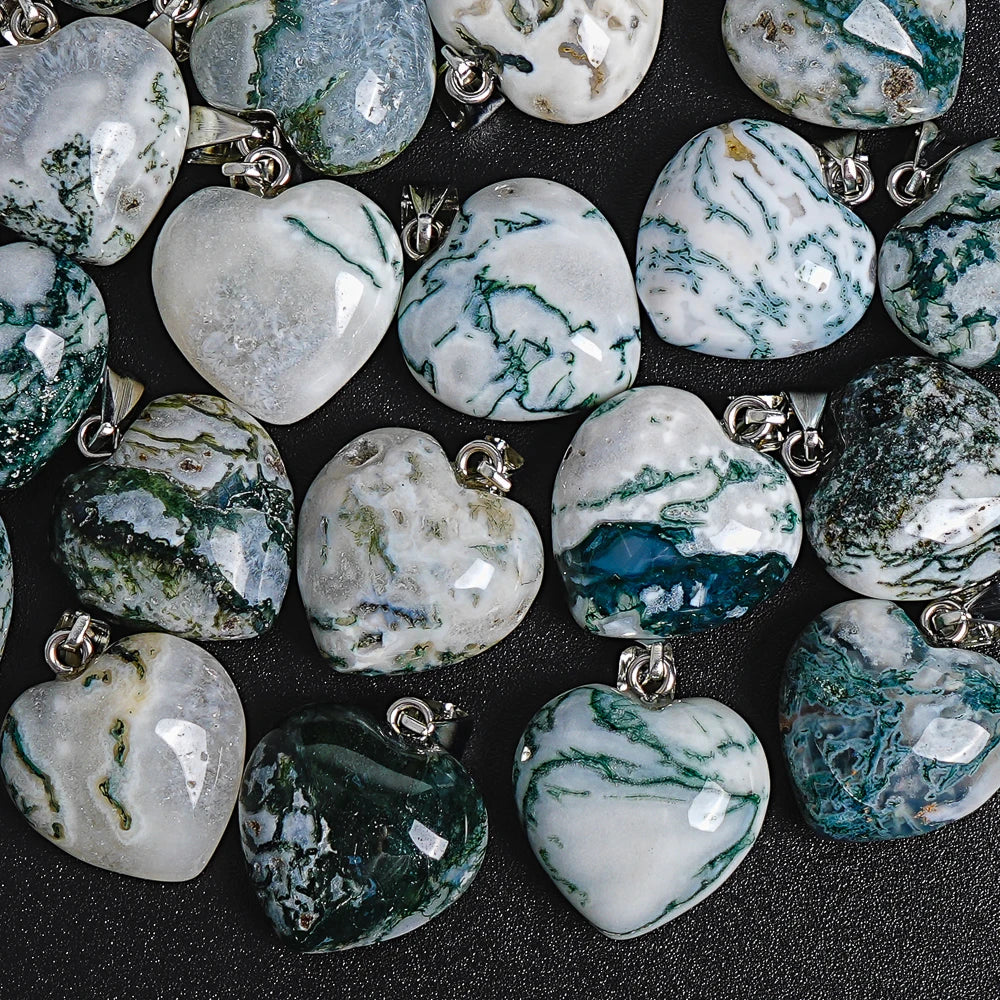 Green White Striped Jade Hearts-ToShay.org