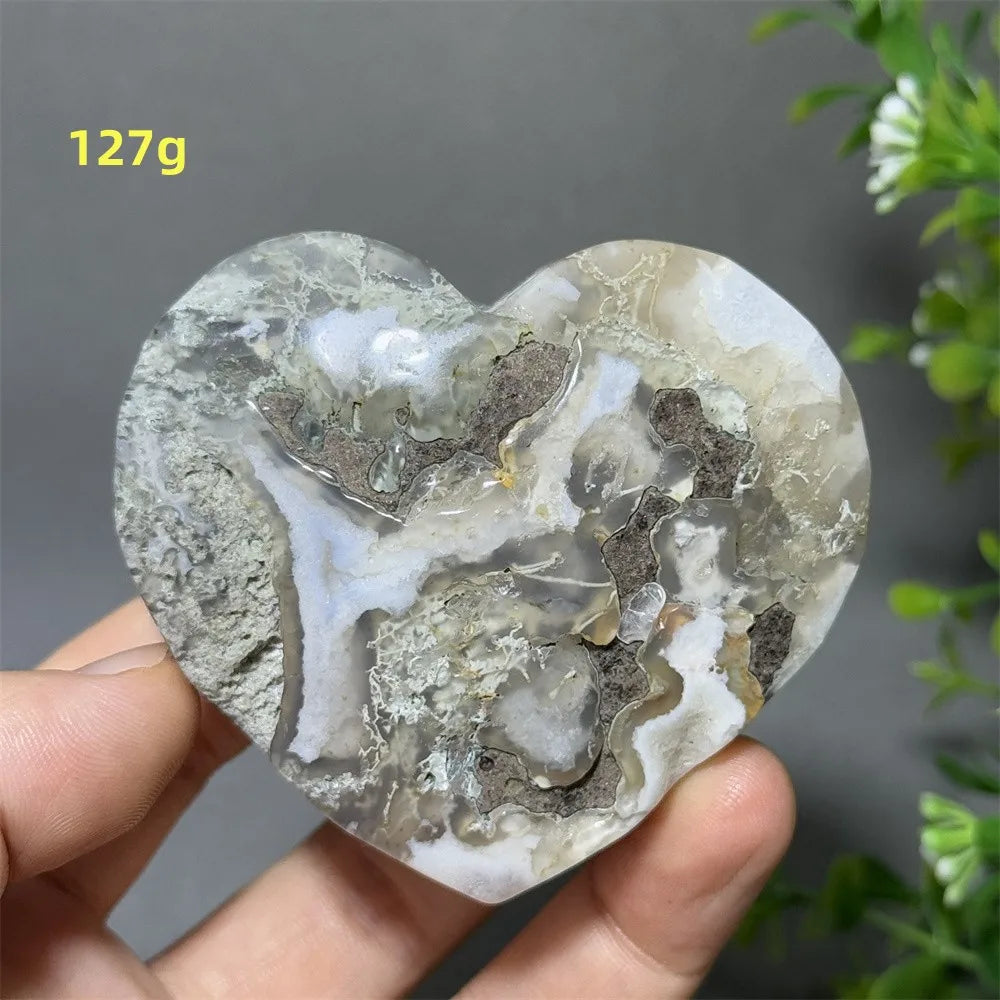 Green Moss Agate Heart-ToShay.org