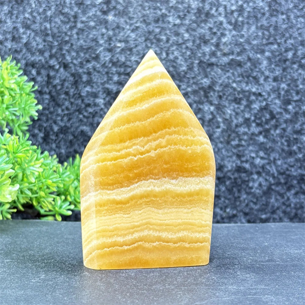 Yellow Striped Crystal Tower-ToShay.org