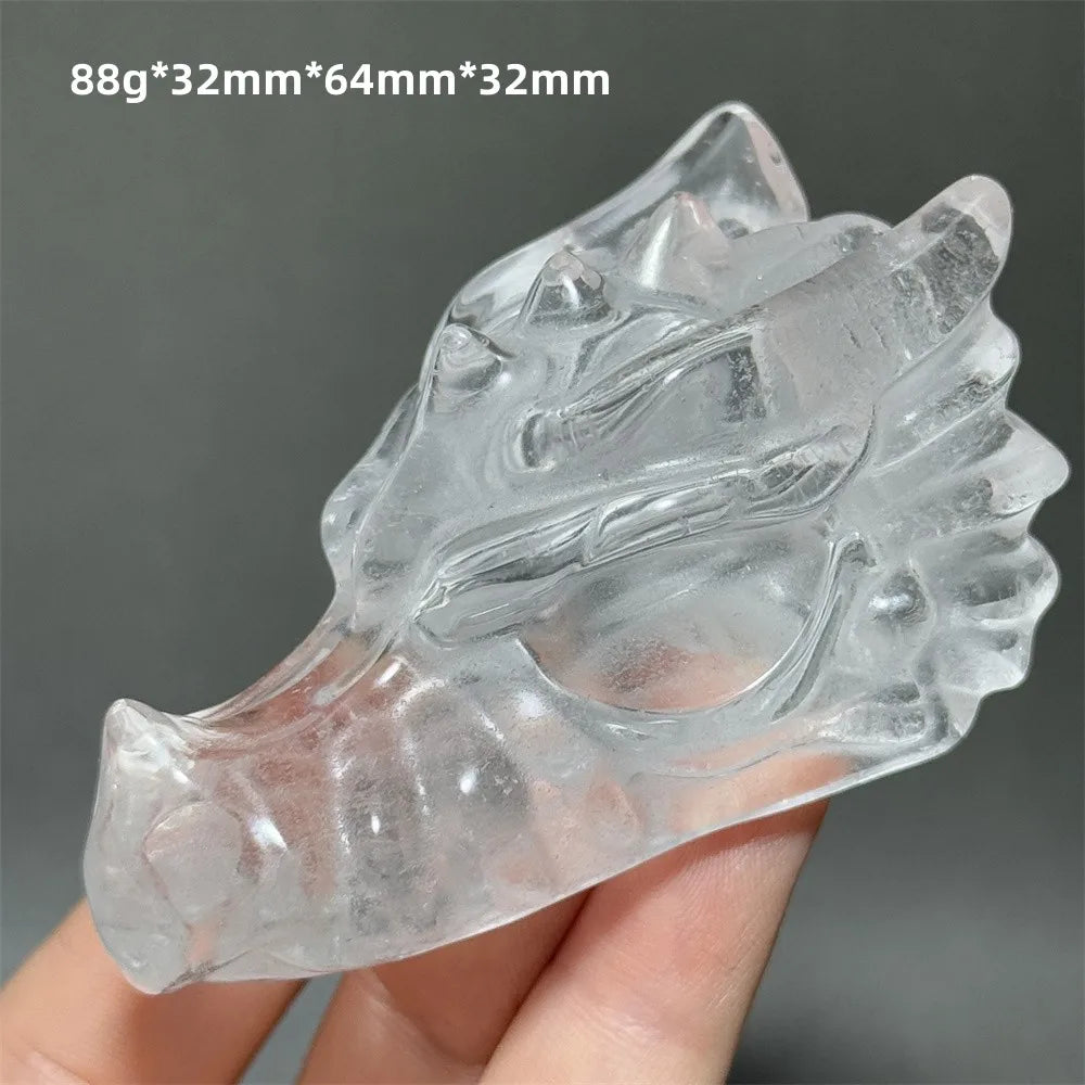 Clear Crystal Dragon Head-ToShay.org