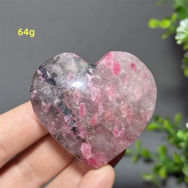 Pink Rose Rhodochrosite Heart-ToShay.org