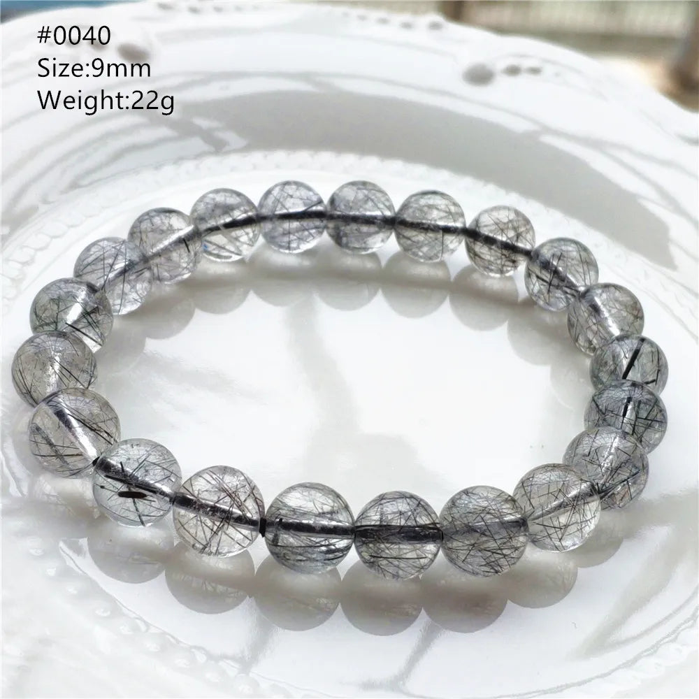 Black Rutilated Quartz Bracelet-ToShay.org