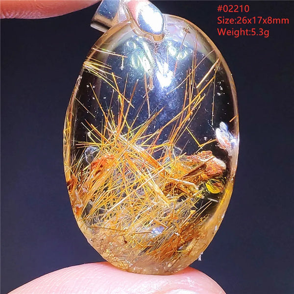 Yellow Rutilated Quartz Pendant-ToShay.org