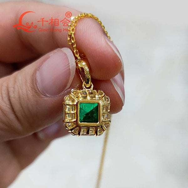 Green Emerald Pendant-ToShay.org