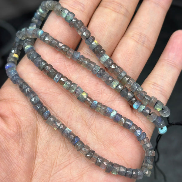 Blue Labradorite Rondelle Beads-ToShay.org