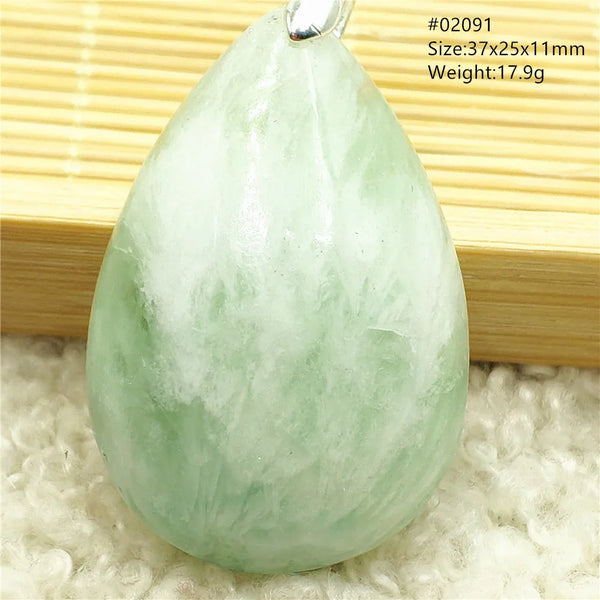 Green Blue Fluorite Pendant-ToShay.org