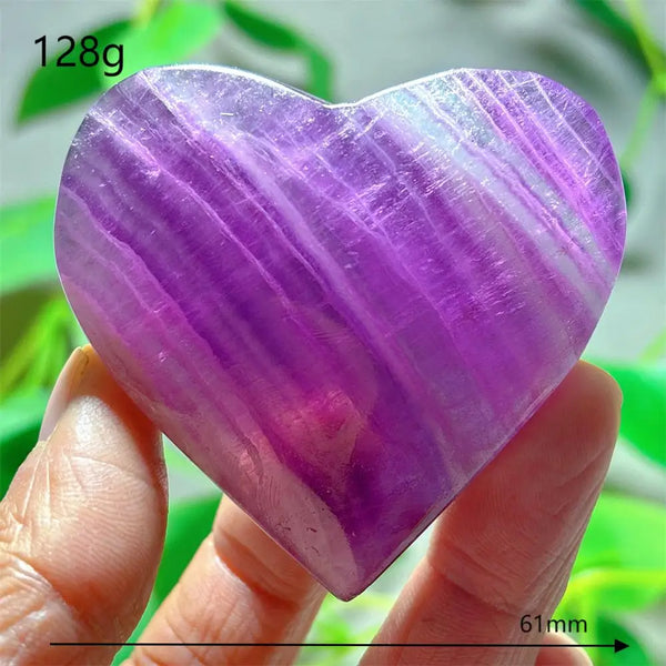 Rainbow Fluorite Heart-ToShay.org