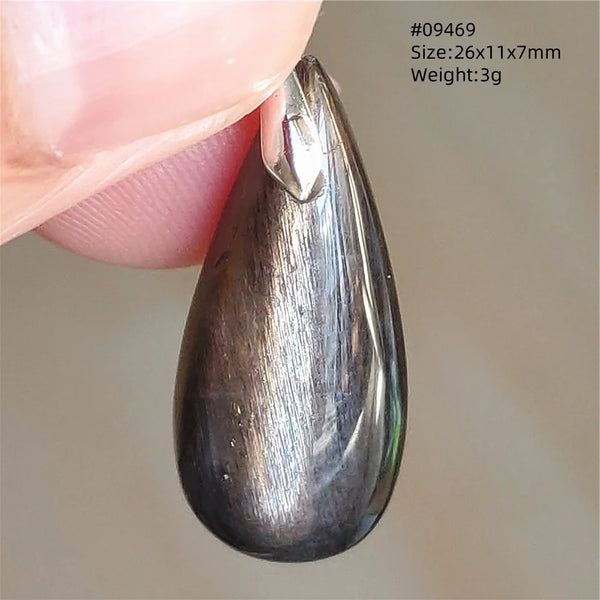 Black Moonstone Sunstone Pendant-ToShay.org
