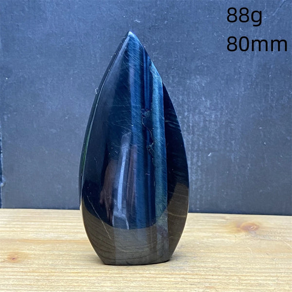 Blue Tiger Eye Stone Flame-ToShay.org