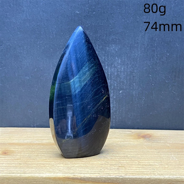 Blue Tiger Eye Stone Flame-ToShay.org