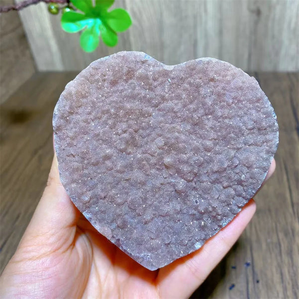 Pink Amethyst Cluster Heart-ToShay.org