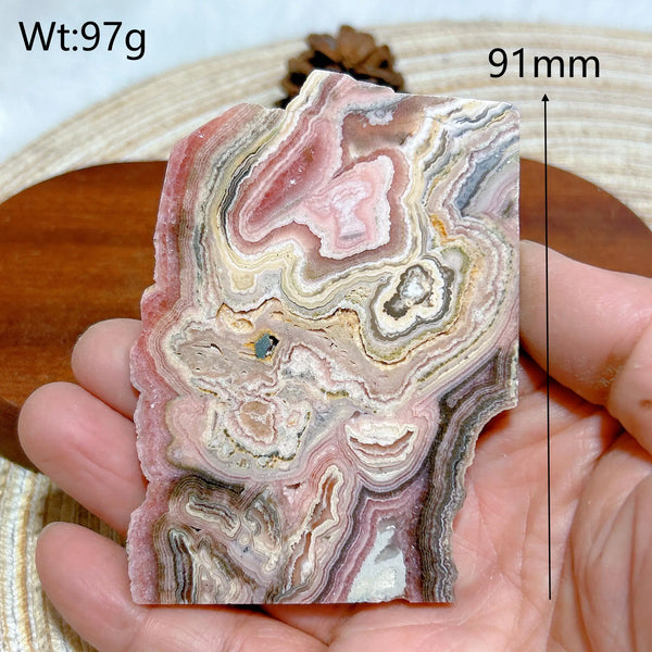 Pink Rhodochrosite Slices-ToShay.org