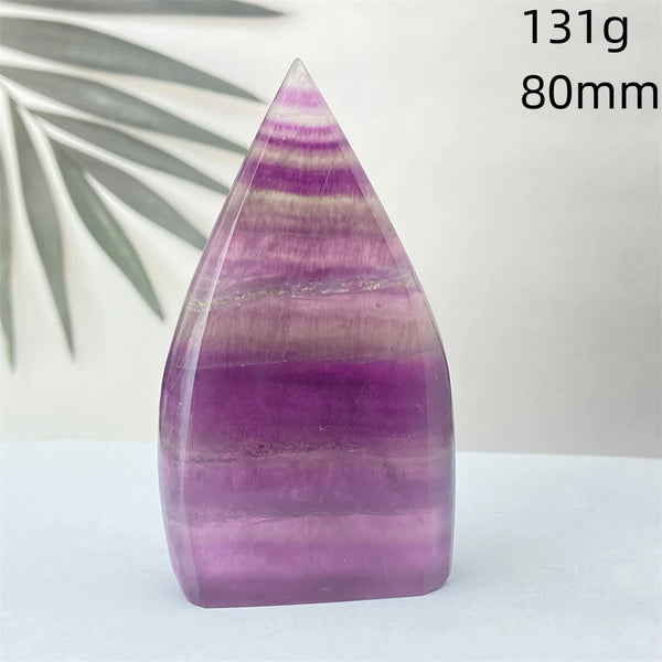 Green Feather Fluorite Torch-ToShay.org