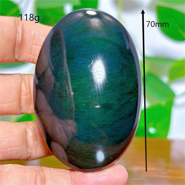 Rainbow Obsidian Palm Stones-ToShay.org