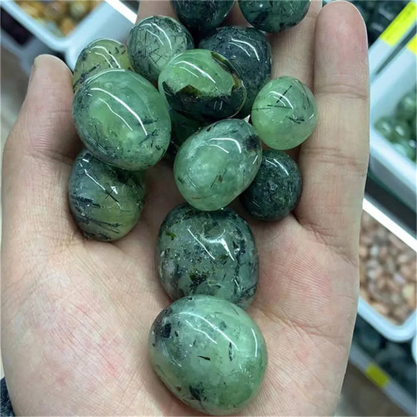 Green Prehnite Tumbled Stones-ToShay.org