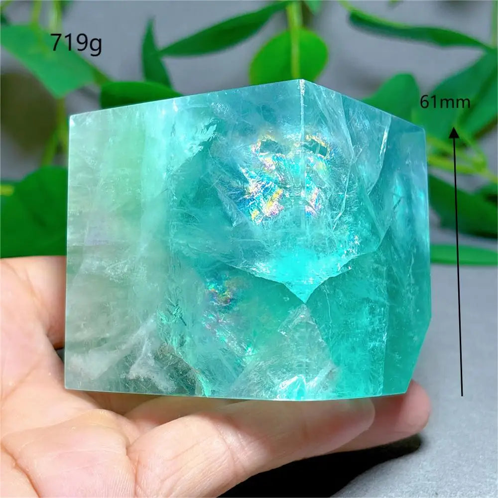 Green Fluorite Cube-ToShay.org
