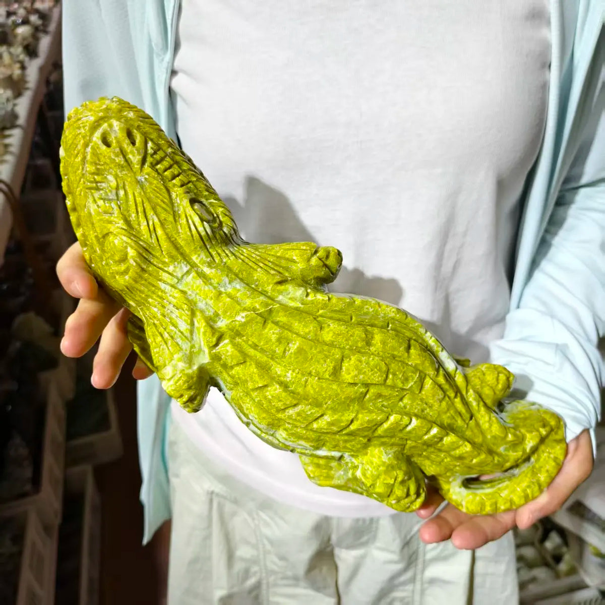 Green Topaz Crocodile-ToShay.org