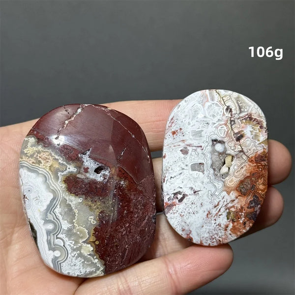 Red Agate Palm Stone-ToShay.org
