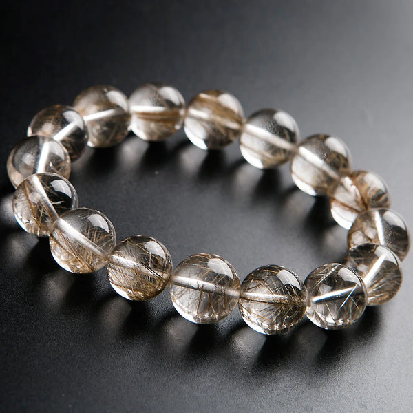 Silver Rutilated Quartz Bracelet-ToShay.org