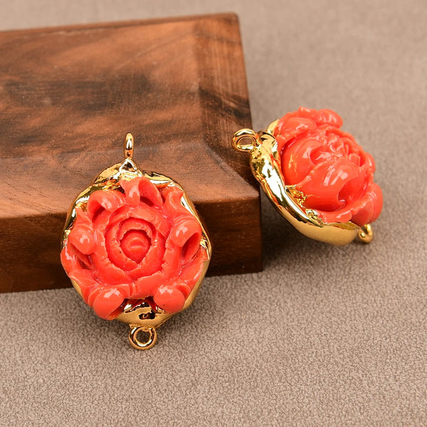 Orange Red Coral Flower-ToShay.org
