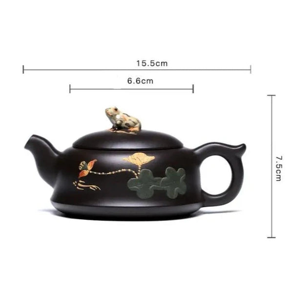 Yixing Painted Clay Teapot-ToShay.org