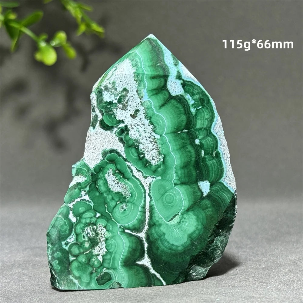 Blue Chrysocolla Malachite Point-ToShay.org