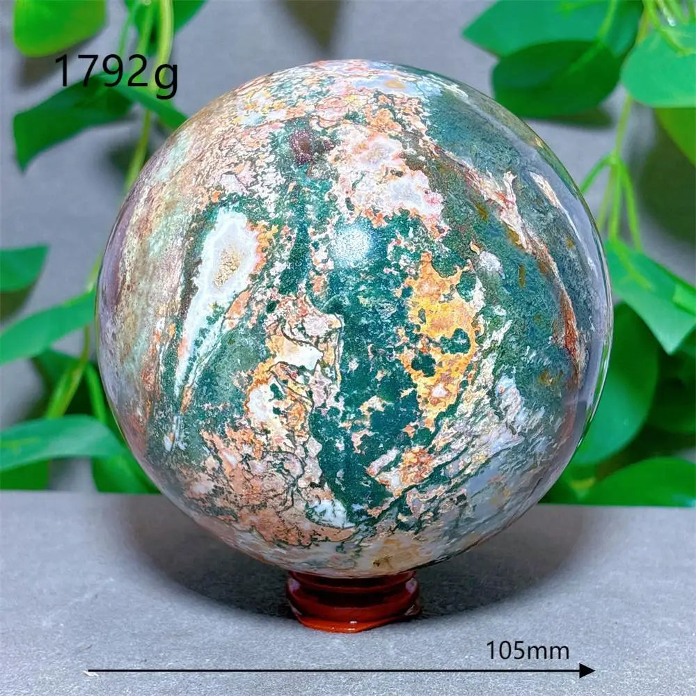 Green Moss Agate Ball-ToShay.org
