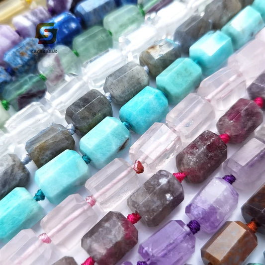 Mixed Crystal Cylinder Beads-ToShay.org